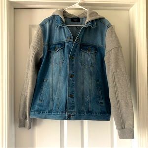 NWOT Men’s Denim Hooded Jacket